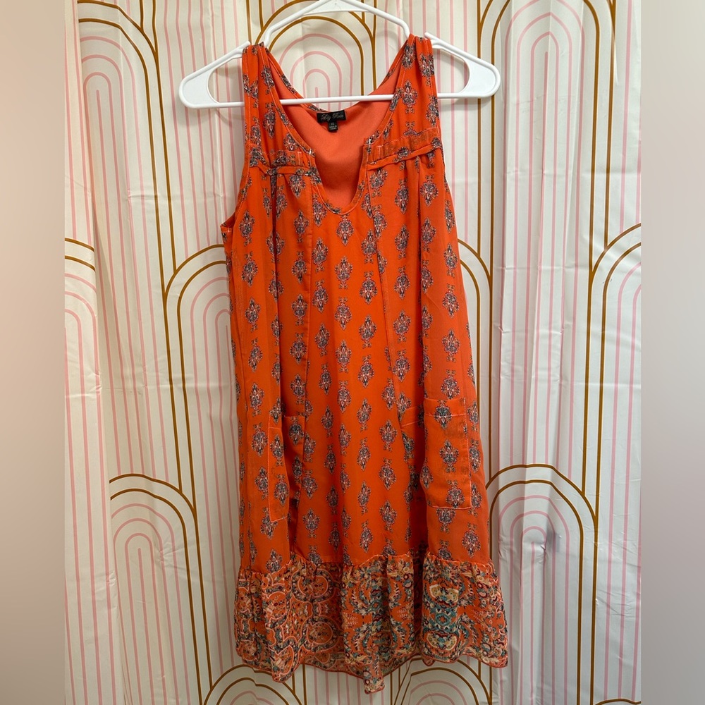 Floral Coral Dress
